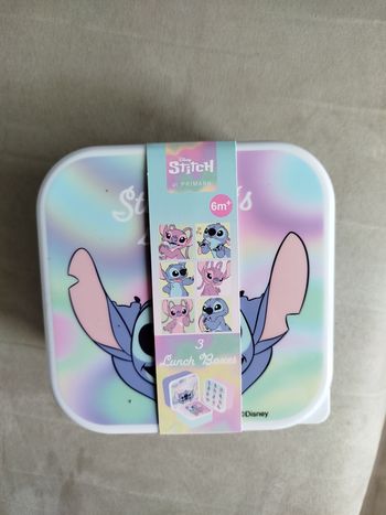 Lot de 3 boites a gouter Stitch et Angel