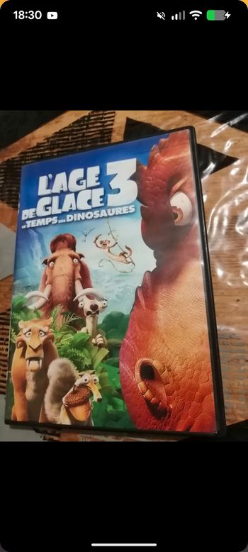DVD Age de glace 3, le temps des dinosaures.