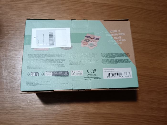 Coffret de 3 jouets d'éveil en bois - photo numéro 2