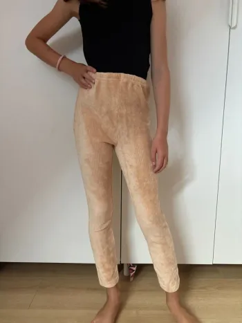 Legging velours beigne