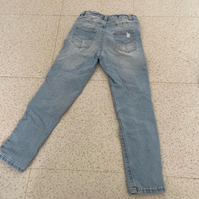 jean a trou bleu clair - photo numéro 2