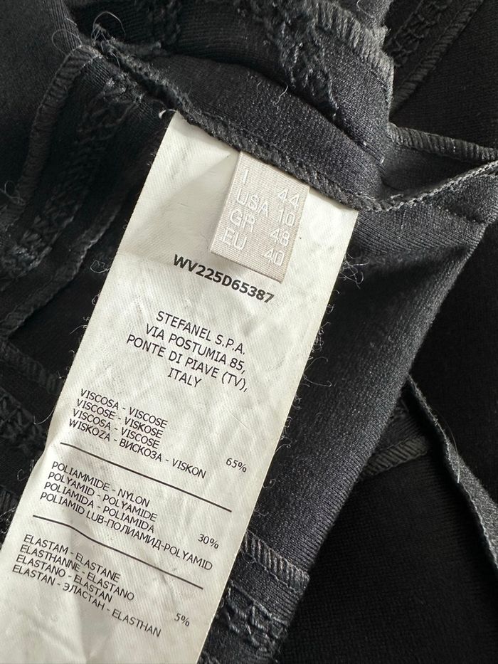 Petite robe noire moulante Stefanel T40 L - photo numéro 6