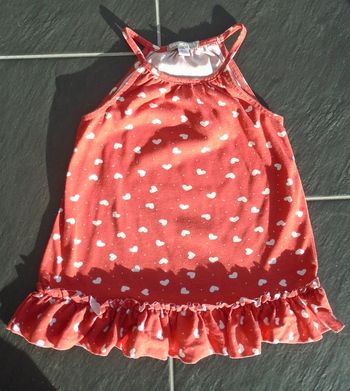 Jolie tunique à coeurs fille 4 ans (104 cm)