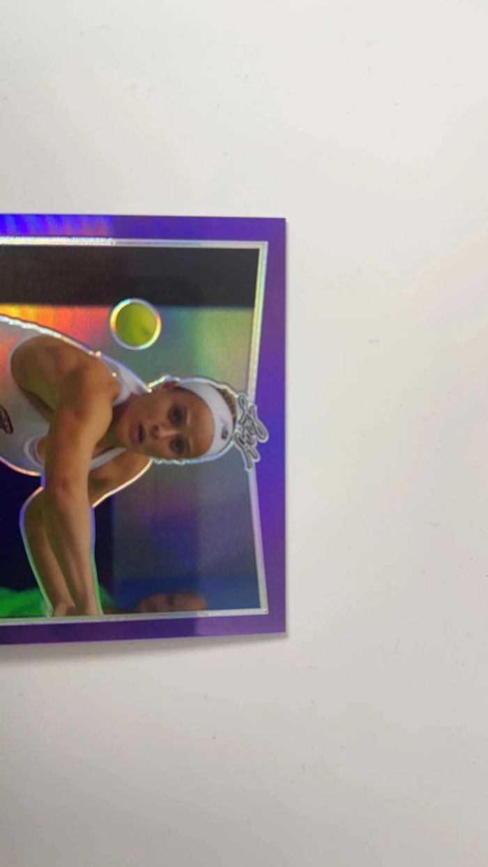 Nicole Gibbs BA-NGI signed autograph auto 2016 Leaf Metal Tennis Card violet 02/25 - photo numéro 4
