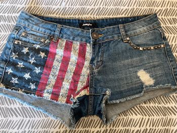 Short suédine ´ jean taille 38 Américain Jennifer