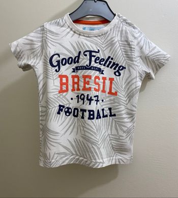 T-shirt manches courtes blanc bébé garçon 18 mois Gémo