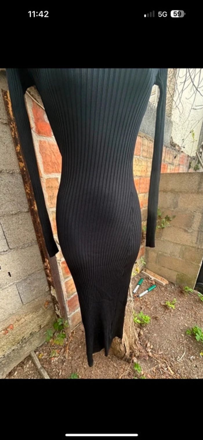 Robe noire Zara neuve - taille S - manches longues - photo numéro 6
