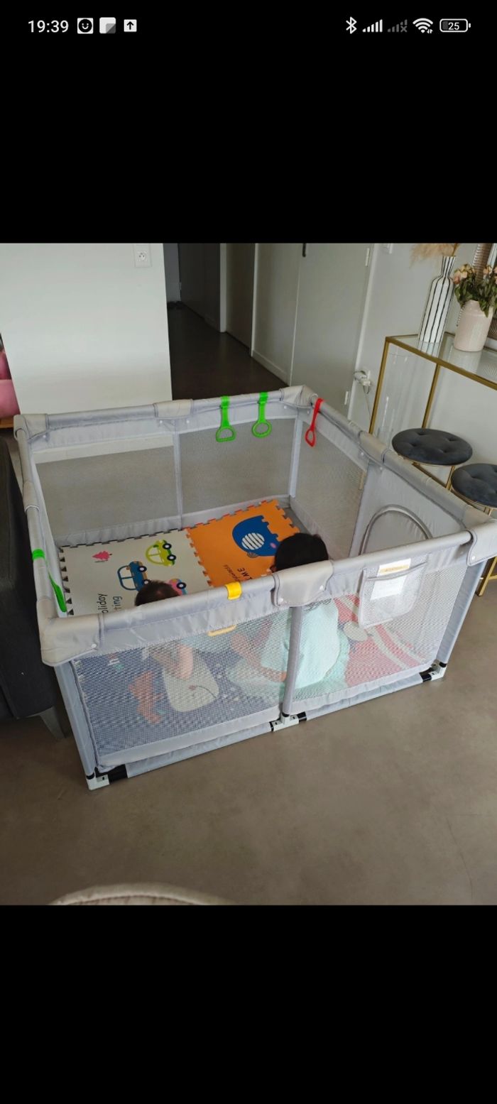 Parc 120cm avec Tapis et prises