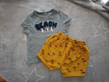 Ensemble été short et t-shirt manches courtes Kiabi 6 mois
