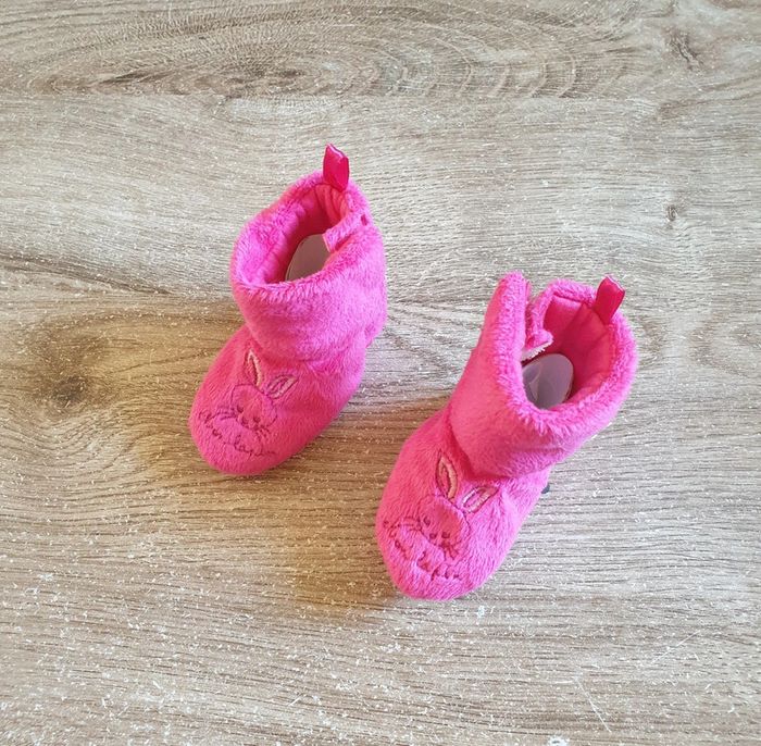 🩷 Chaussons Kiabi souple bébé fille mon lapin pointure 0/3 mois 16 #emyfleury_pointure16fille - photo numéro 2
