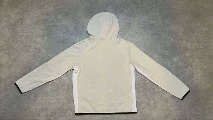 Veste Nike Tech Fleece Beige/Blanc à capuche - photo numéro 5