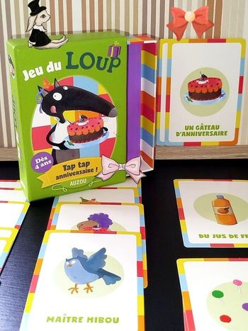 🎁Auzou Jeu du loup Tap tap anniversaire