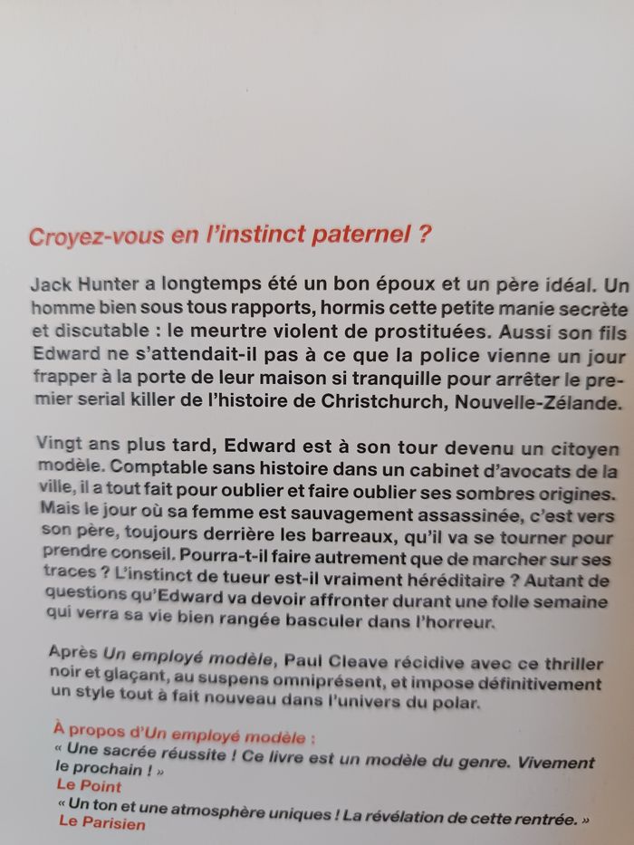 Thriller " Un père idéal " - photo numéro 3