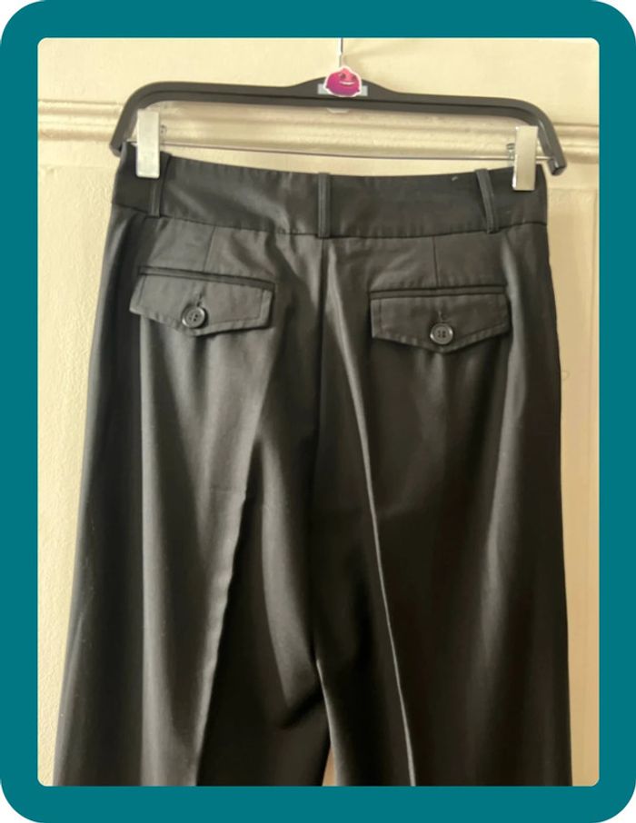 Pantalon en laine vierge extra fine satinée 36 - Pablo - photo numéro 4