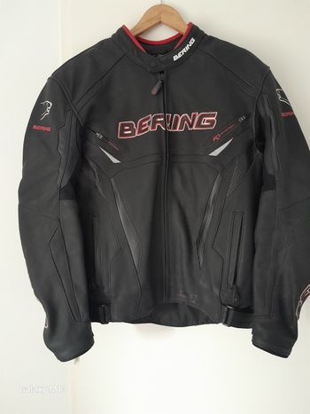 Blouson en cuir de moto pour homme