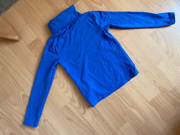 Beau sous-pull à col roulé bleu Okaïdi T. 5 ans/108 cm garçon TBE - photo numéro 2
