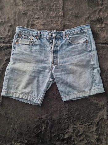 Short jeans levis 501 bleu clair