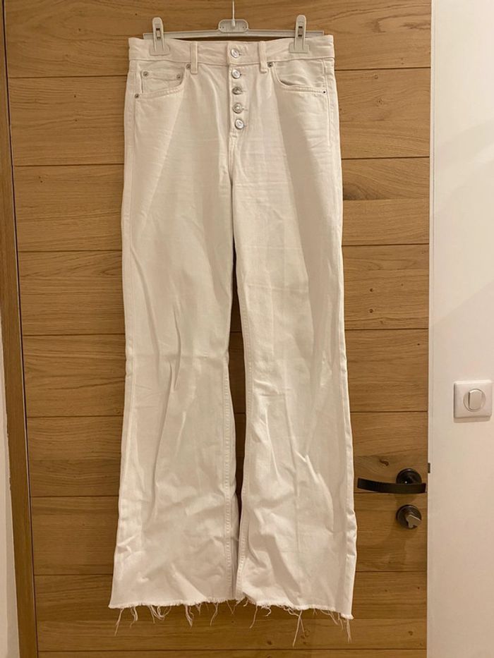 jean blanc droit mango - photo numéro 5