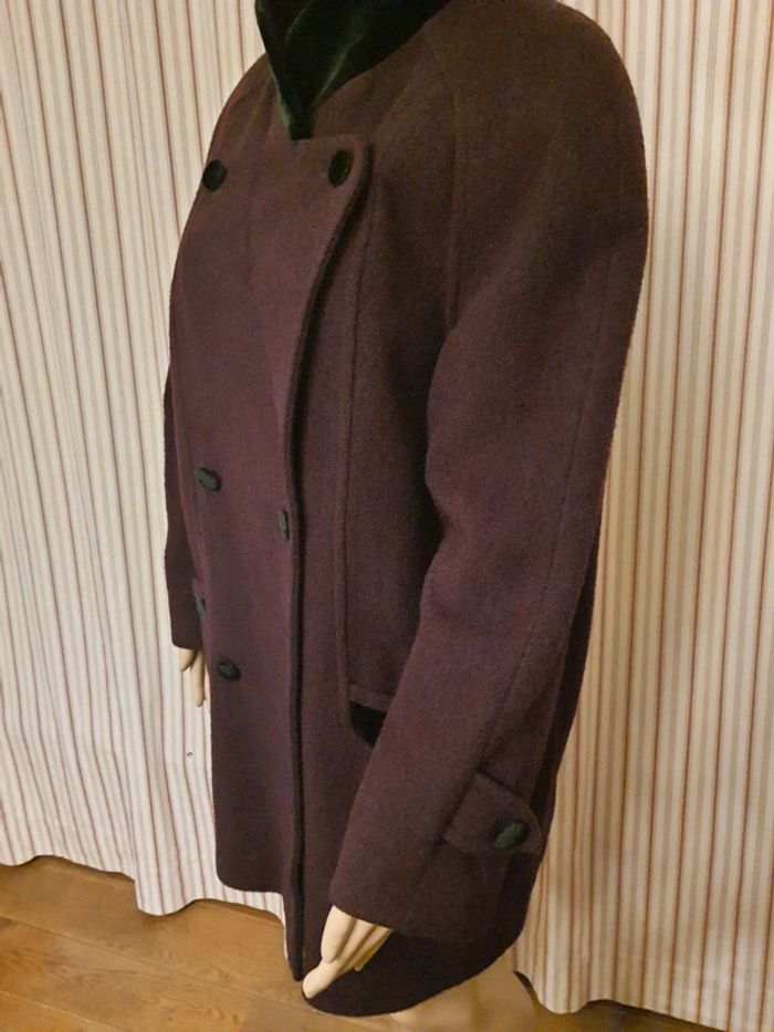 Manteau bordeaux Cristel fr 42 en 70%laine - photo numéro 19