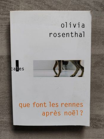 Livre que font les reines après Noël Olivia Rosenthal