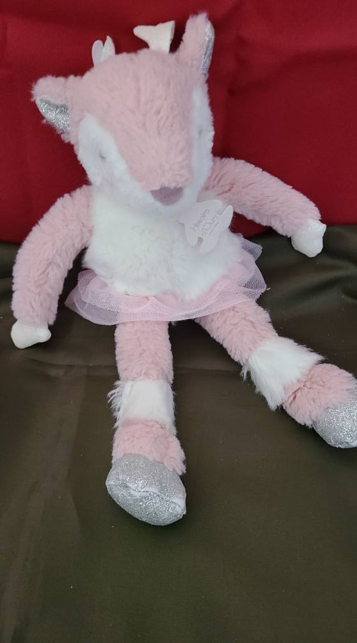 Doudou faon Elea 25 cm les petits Twist histoire d'ours - photo numéro 6