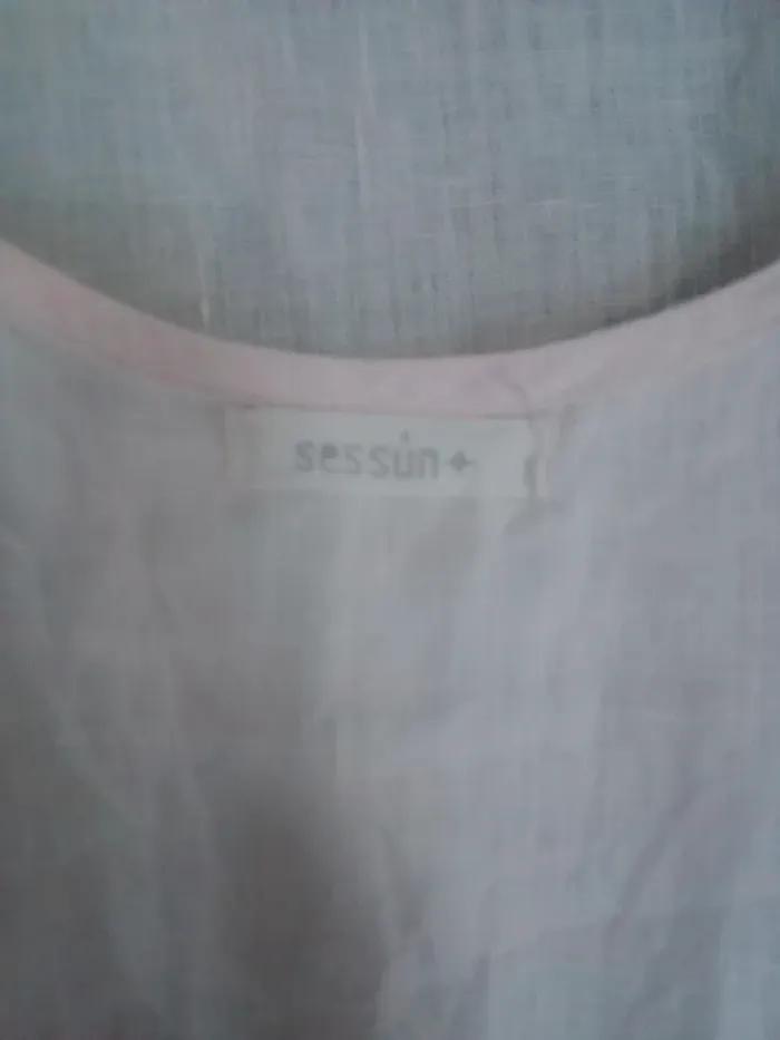 Robe  XS rose pâle lin c83 - photo numéro 11