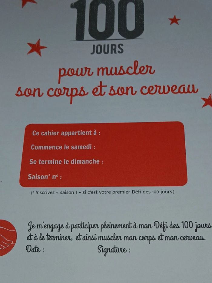 Le défi des 100 jours pour muscler son corps et son cerveau - photo numéro 5