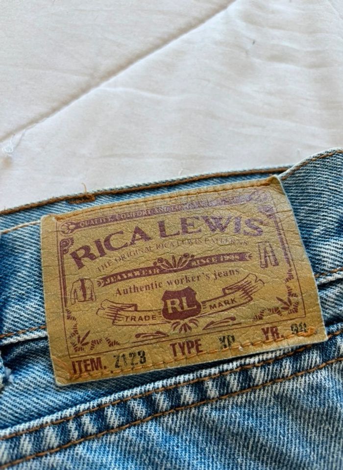 Jean vintage Rica Lewis RL70 relaxed fit droit – bleu clair – taille 50/2XL – 90s homme - photo numéro 2