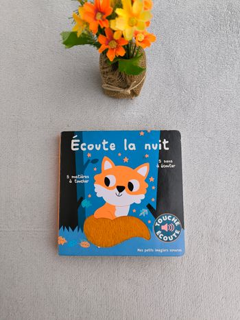 Livre sonore à toucher Écoute la nuit Gallimard