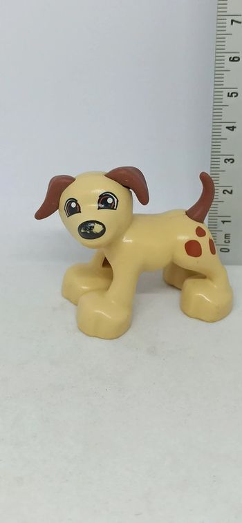 Chien marron lego duplo