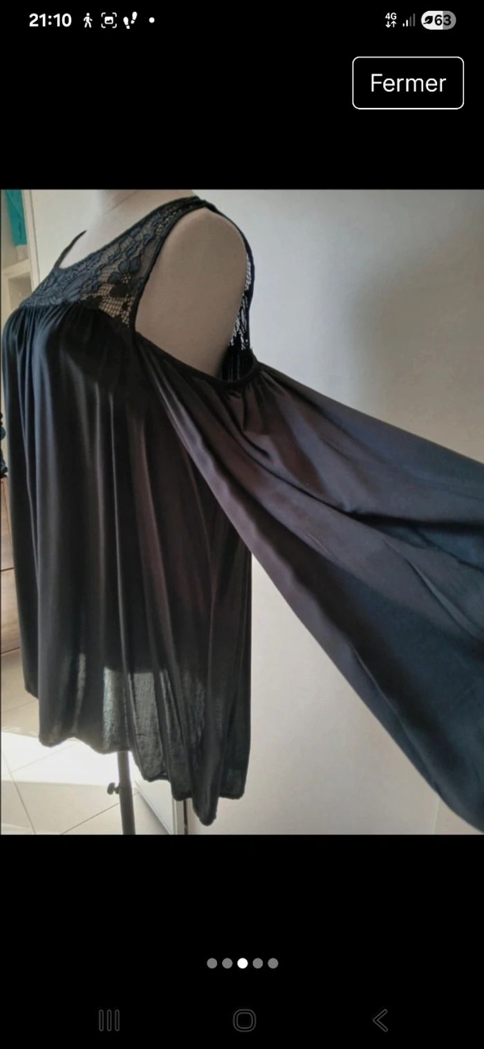 Blouse fluide Taille 42 marque Emery rose - photo numéro 3