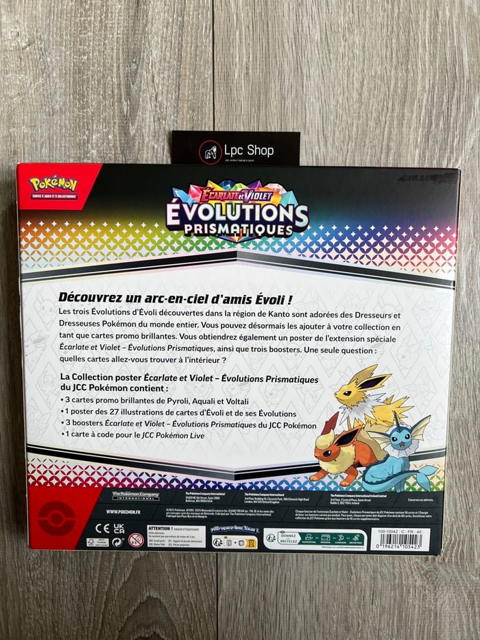 POKÉMON COFFRET POSTER - EVOLUTIONS PRISMATIQUES EV 8.5 - FR - NEUF & SCELLÉ - photo numéro 3