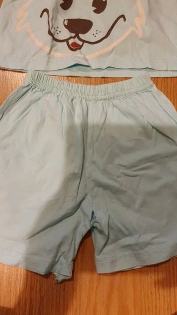 pijashort 6 mois bleu