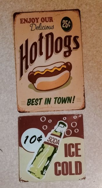 Lot de 2 plaques metal