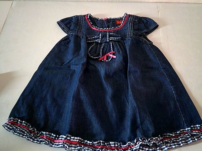 Robe manche courte taille 6 mois-Tissaïa
