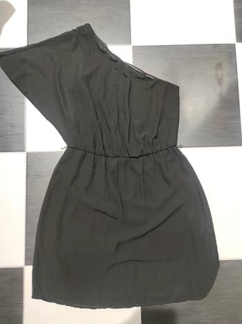 Robe asymétrique noire camaïeu t36