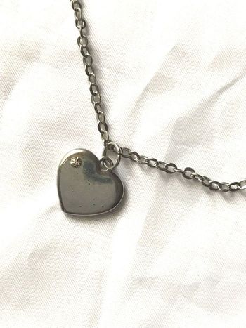 Bracelet Petite Taille Petit Cœur Pierre Blanche Strass Amour Bijou Argenté Fantaisie Femmes