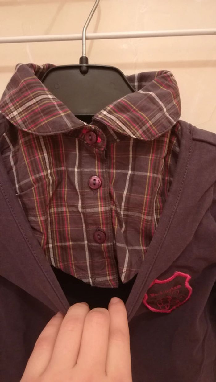 Tee-shirt avec col inséré T3 ans - V92B - photo numéro 4