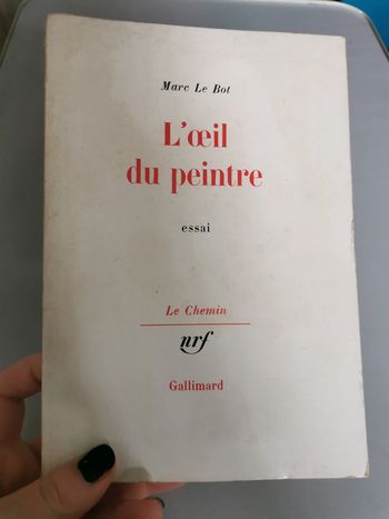L’œil du peintre, livre de Marc Le Bot