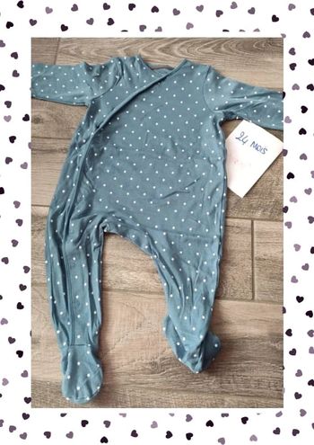 Pyjama grenouillère coton étoiles