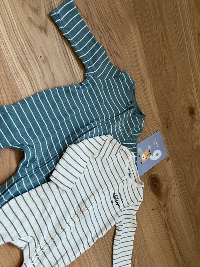 Lot de 2 pyjamas très léger - Ouverture sur le devant - photo numéro 4
