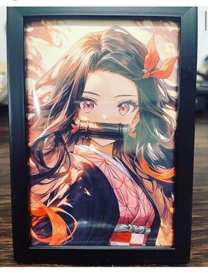 Cadre Photo Demon Slayer – Personnage Rengoku – Impression 3D – 12x18 Cm