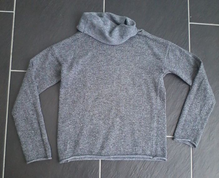 Pull col roulé gris fille 8 ans - photo numéro 2