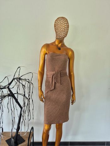 Robe Bustier Femme Taupe