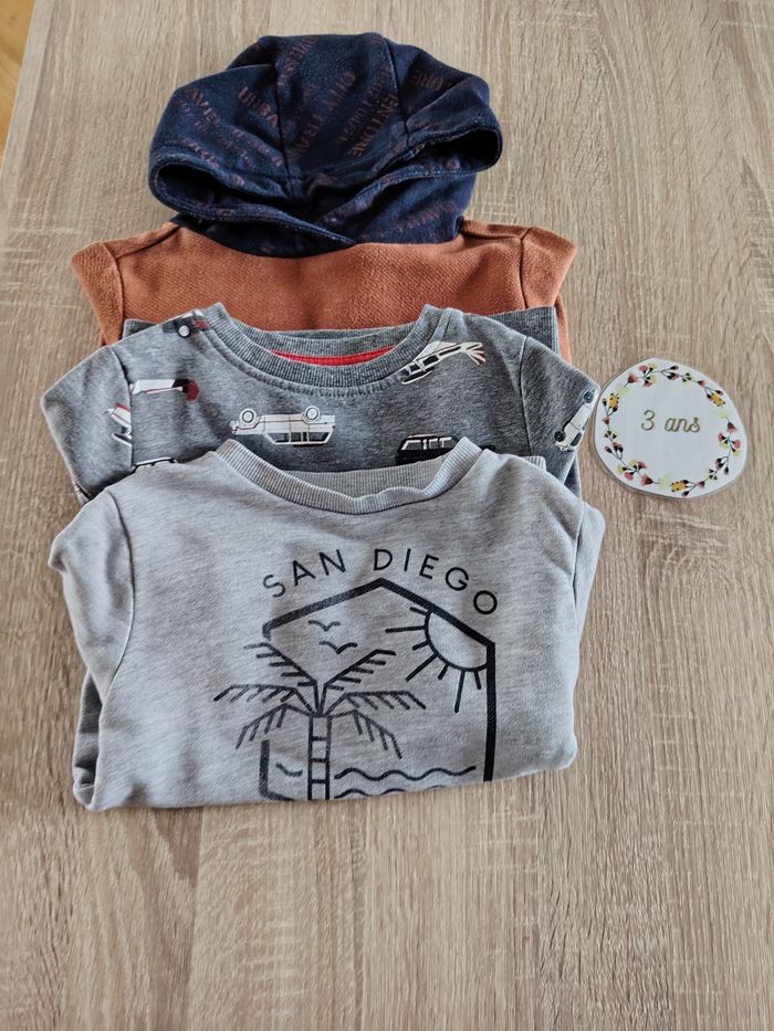 Lot de 3 sweats garçon 3ans Kiabi