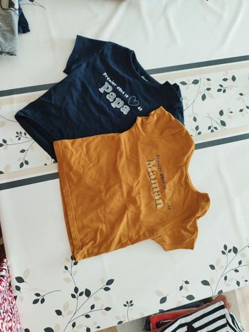 Lot tee shirt 12 mois