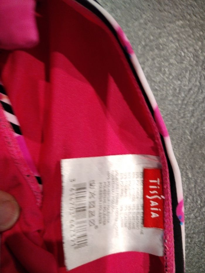 Maillot de bain 2 pièces rayé avec des flamants rose tissaia 4 ans - photo numéro 2