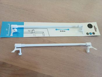 2 tringles à rideau 30-50 cm extensibles neuves