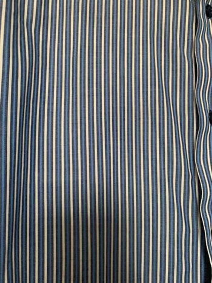 Chemise  rayée bleue beige taille XL - photo numéro 2