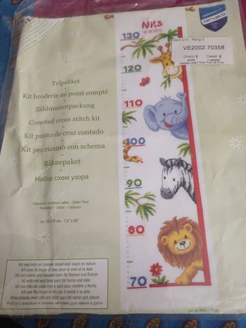 Grille naissance broderie points comptés